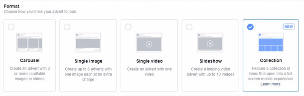 Facebook Creative Ad Formats