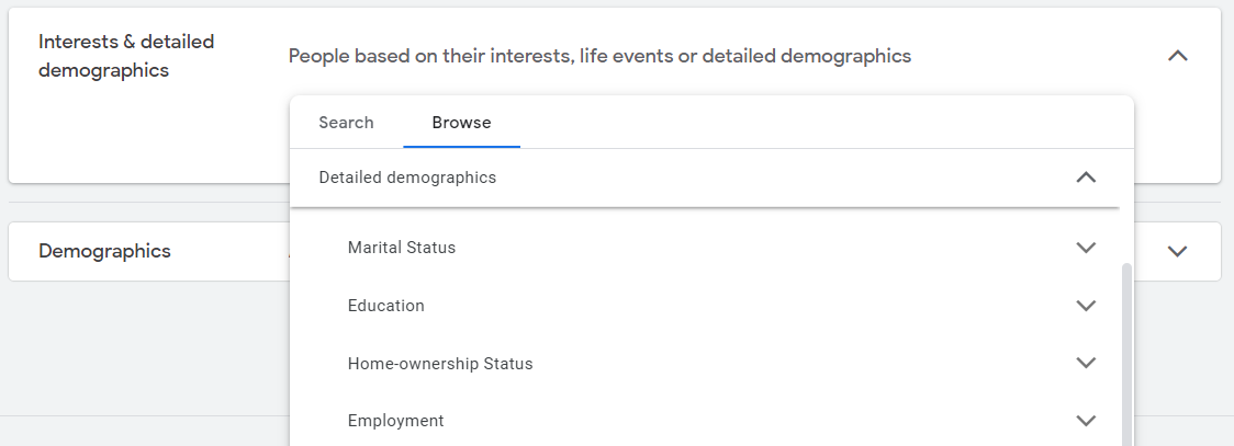 Detailed Demographics Detailed Demographics