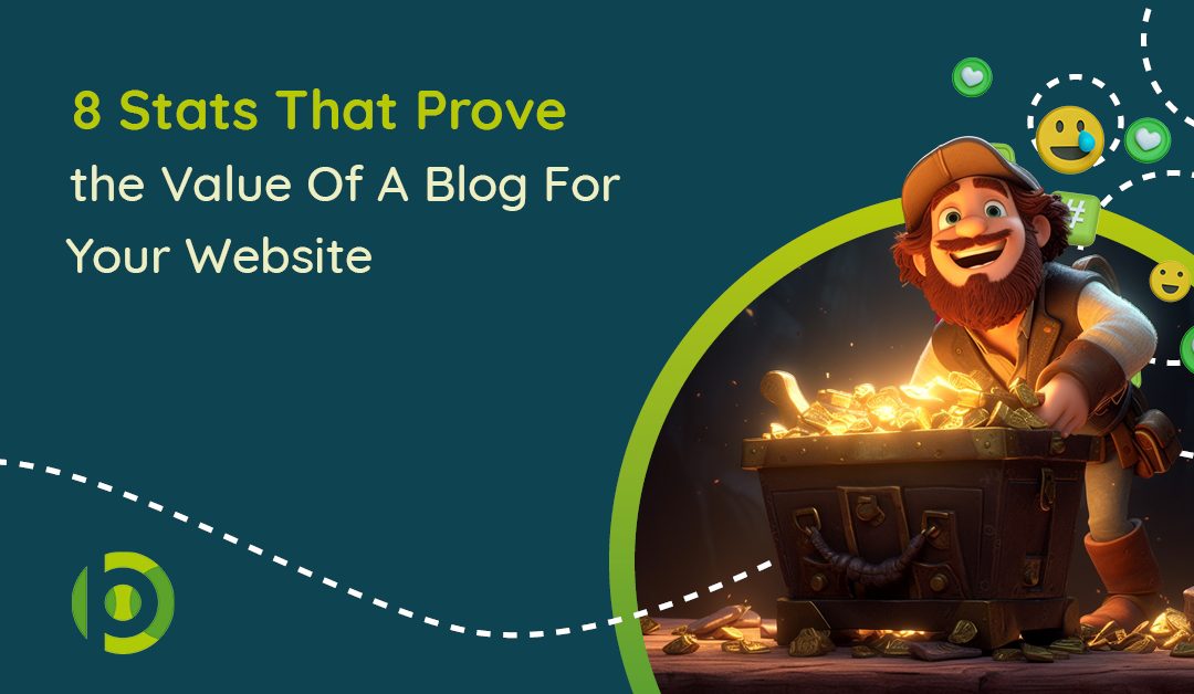 Featured image for blog with title: 8 stats proving the value of a blog for your website